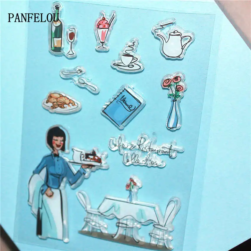 PANFELOU кухня красочная прозрачная штамп DIY силиконовые уплотнения для