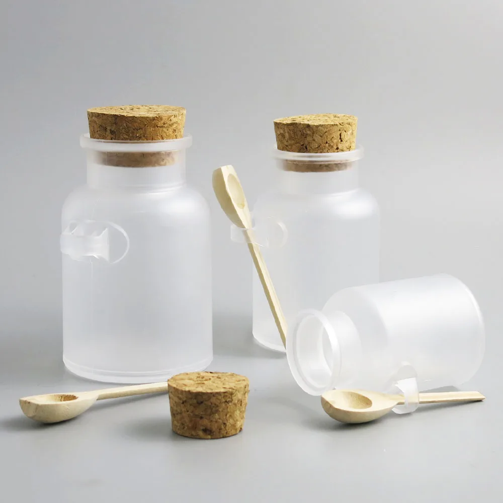 Круглый Большой прозрачный ABS пластиковая косметическая упаковка порошок соль