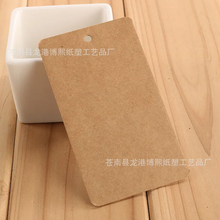 Бирка из крафт-бумаги 100 шт. бирка для одежды с индивидуальным принтом Женская