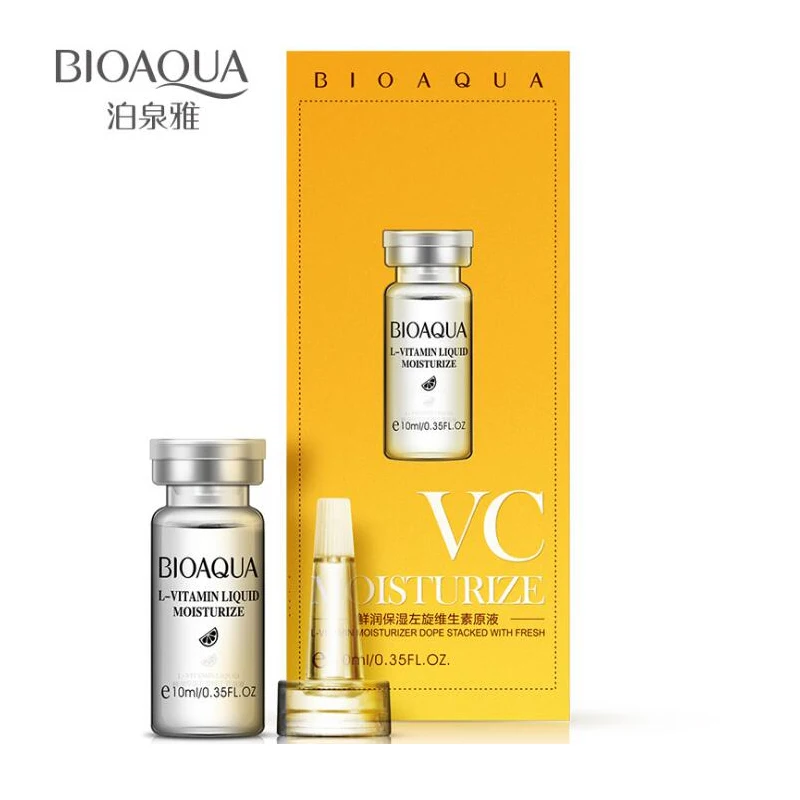 Bioaqua Улитка+ Гиалуроновая кислота+ VC Увлажняющая сыворотка для лица инъекции эссенция HA увлажняющая отбеливающая против морщин уход за лицом