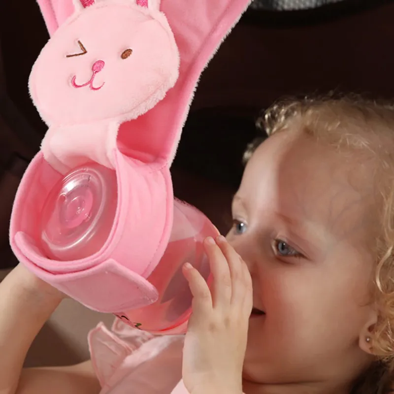 Infrantborn Baby Bottle Holder For Hands Free Feeding Stroller Accessories Plush Pouch Cover Sling | Мать и ребенок