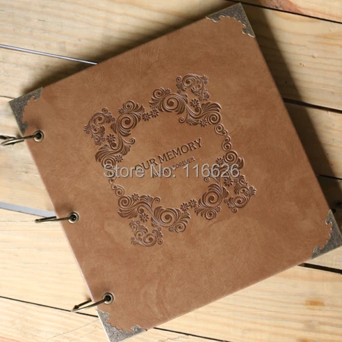 Высококачественная Обложка из искусственной кожи ручной работы фотоальбом