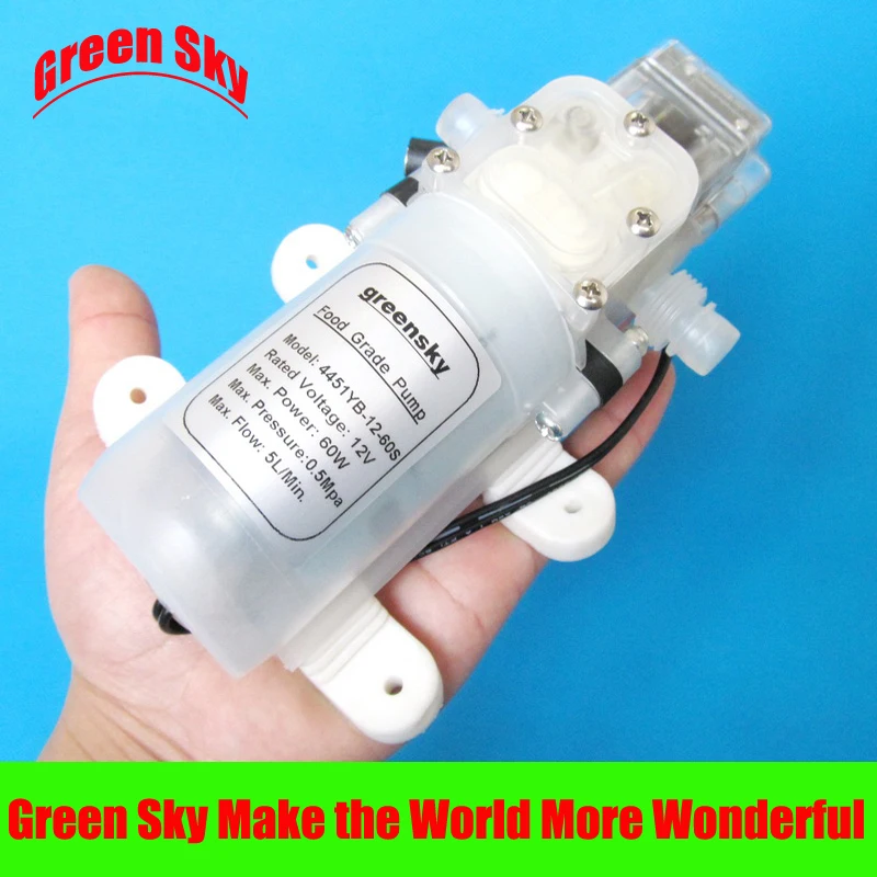 Высококачественный 5 л/мин 60 Вт 12 В dc мембранный насос пищевого класса|food tomato|food
