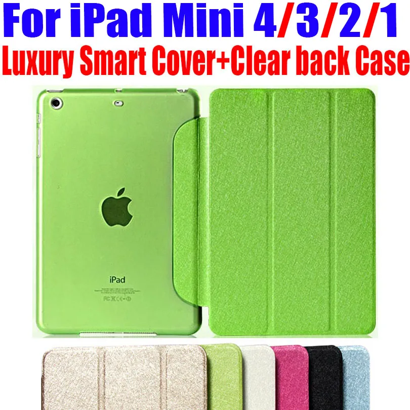 Новинка роскошный кожаный чехол подставка для ipad mini 5/4/3/2/1 умный прозрачный