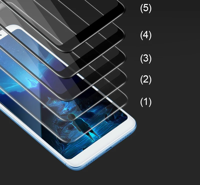 5D полное покрытие из закаленного стекла для Xiaomi Redmi Note 5 6 Pro Redmi 4X5 Plus 6 Pro 6A Защитная пленка для экрана для Redmi Note 5 стекло