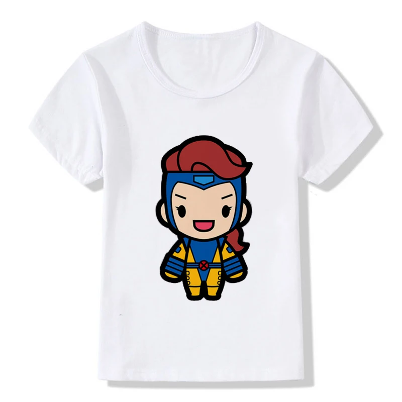 Летние топы для девочек/мальчиков футболки стиль Chibi забавная Футболка с принтом