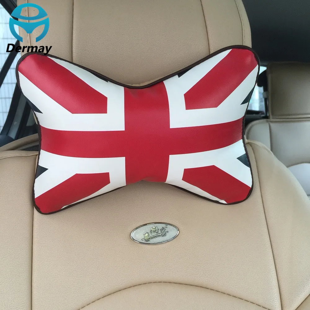 Новая Автомобильная подушка для шеи 2 шт. подголовник с флагом Союза красный