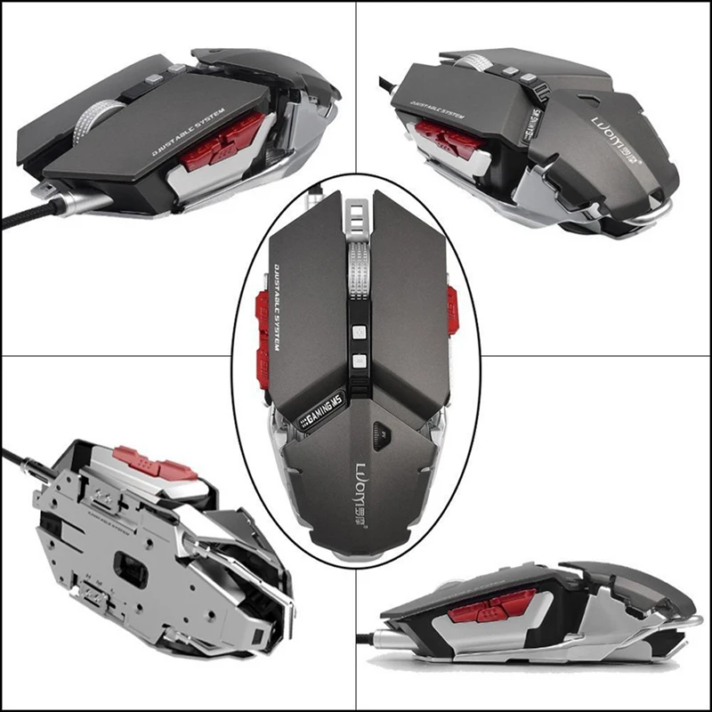Проводная игровая мышь FELYBY USB металлическая пользовательская программирующая