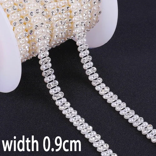 style 13 ABS имитация жемчуга бусины цепи отделка для DIY одежды украшения Кристалл Стразы Ювелирных изделий Ремесло АКСЕССУАРЫ - Цвет: style 13