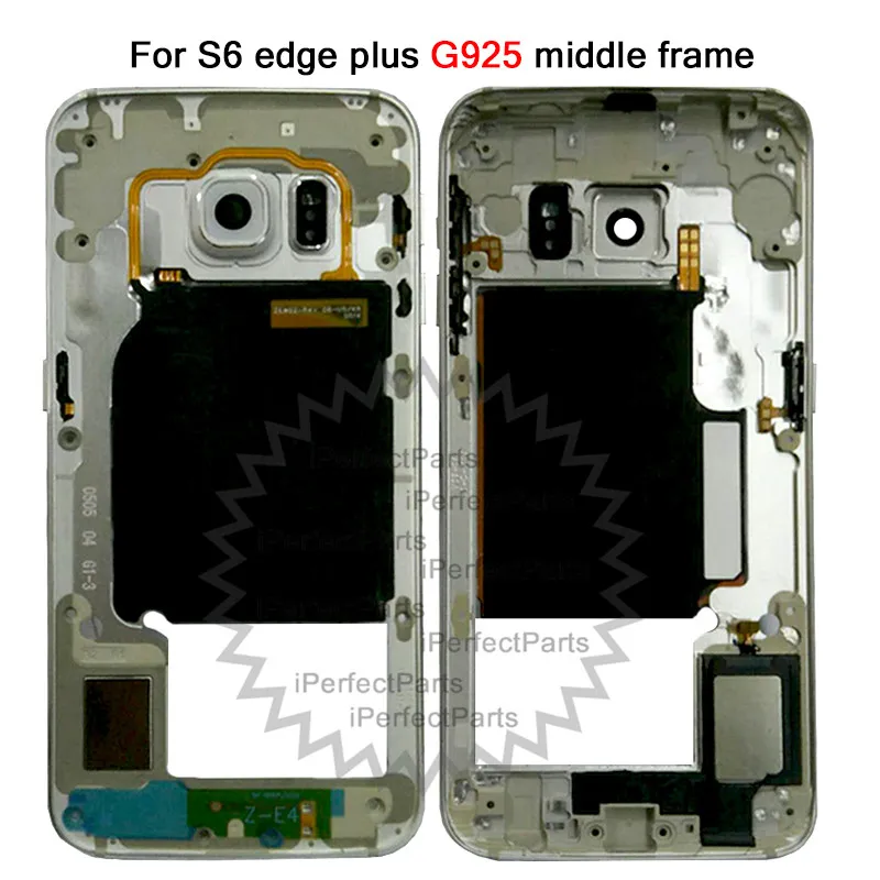 Средняя рамка для Samsung Galaxy S6 G920F G920A S6 край G925F G925A средняя часть корпуса Замена экранная пластина рамка Ремонт Запчасти