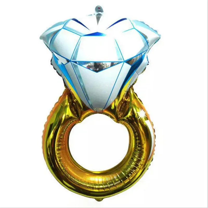 32 дюймовое алюминиевое АЛМАЗНОЕ КОЛЬЦО воздушный шар свадебное украшение