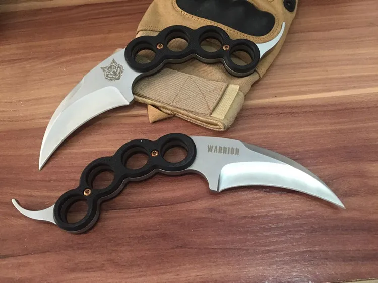 Karambit охотничьи фиксированные ножи 9Cr18Mov лезвие G10 ручка Походный нож выживания