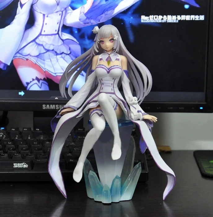 Экшн фигурка из ПВХ Re: Zero kara Hajimeru Isekai Seikatsu Emilia 18 см модель ES5|model toy|figures collectiblestoy model |