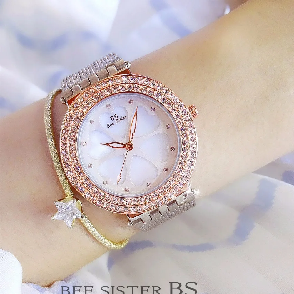 Новые модные женские Роскошные Алмазные серебряные часы от известного бренда