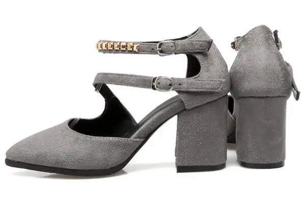 Zapatos Mujer Дамская обувь на высоком не сужающемся книзу массивном каблуке женские