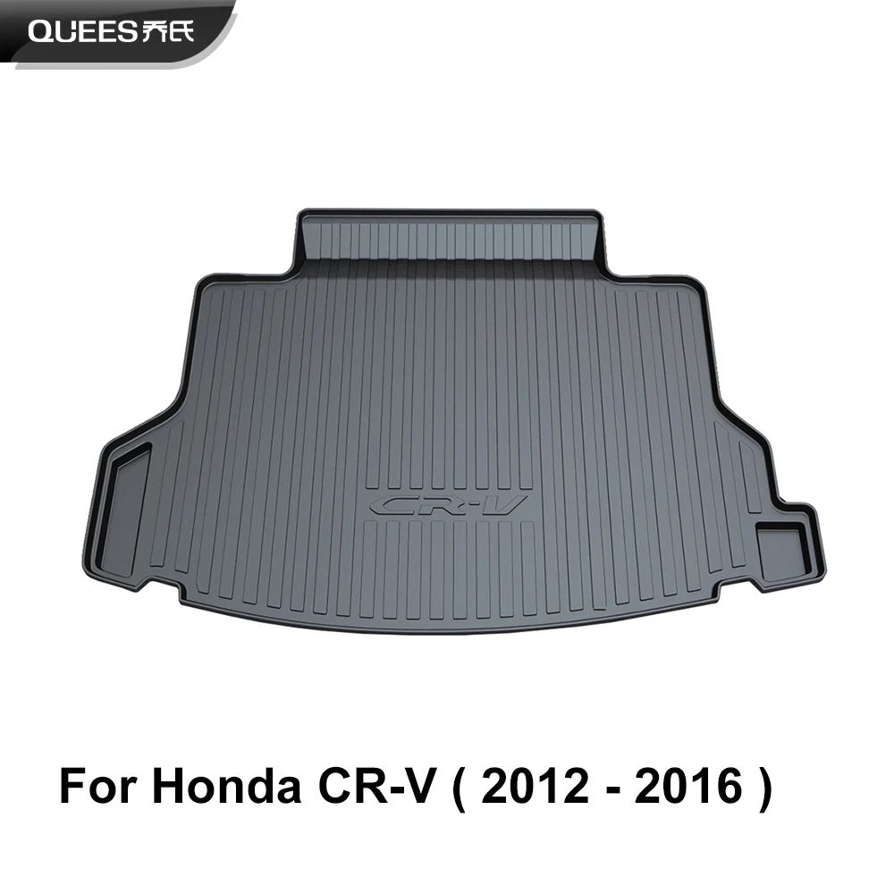 Quees индивидуальной подгонки Коврики для багажника ковры лоток коврик Honda CR V CRV 2007