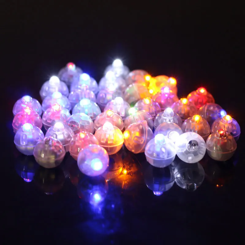 20 шт./лот круглые цветные светодиодные RGB лампы вспышки воздушные шары