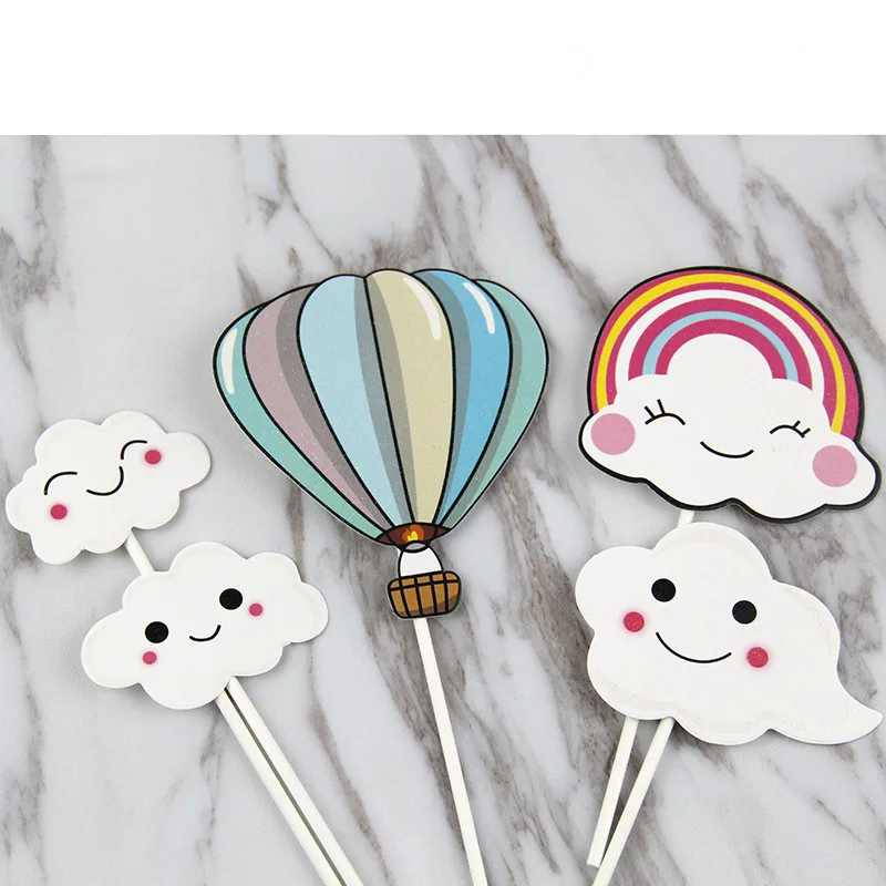 С Днем Рождения 1 комплект милые Облака красочные воздушные шары Радуга девичник