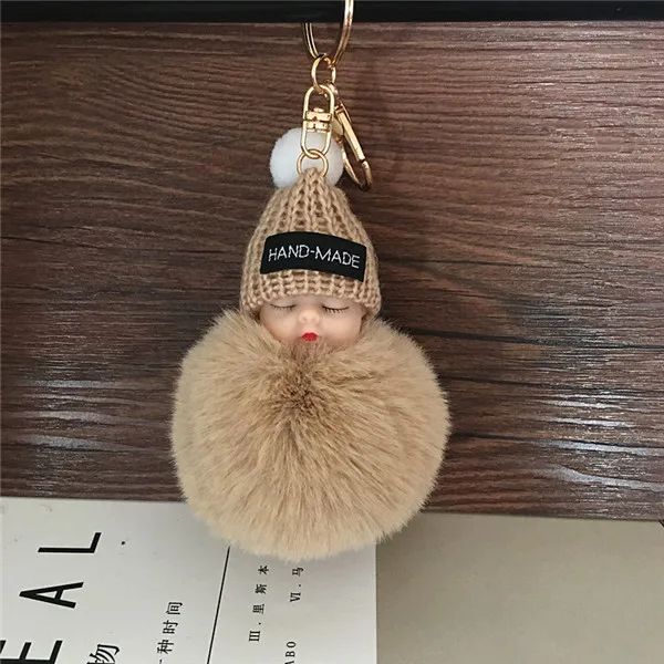 Мультяшная кукла Hairball брелок плюшевая Сумочка автомобильный брелок для женщин плюшевые брелки 30 цветов - Цвет: 22