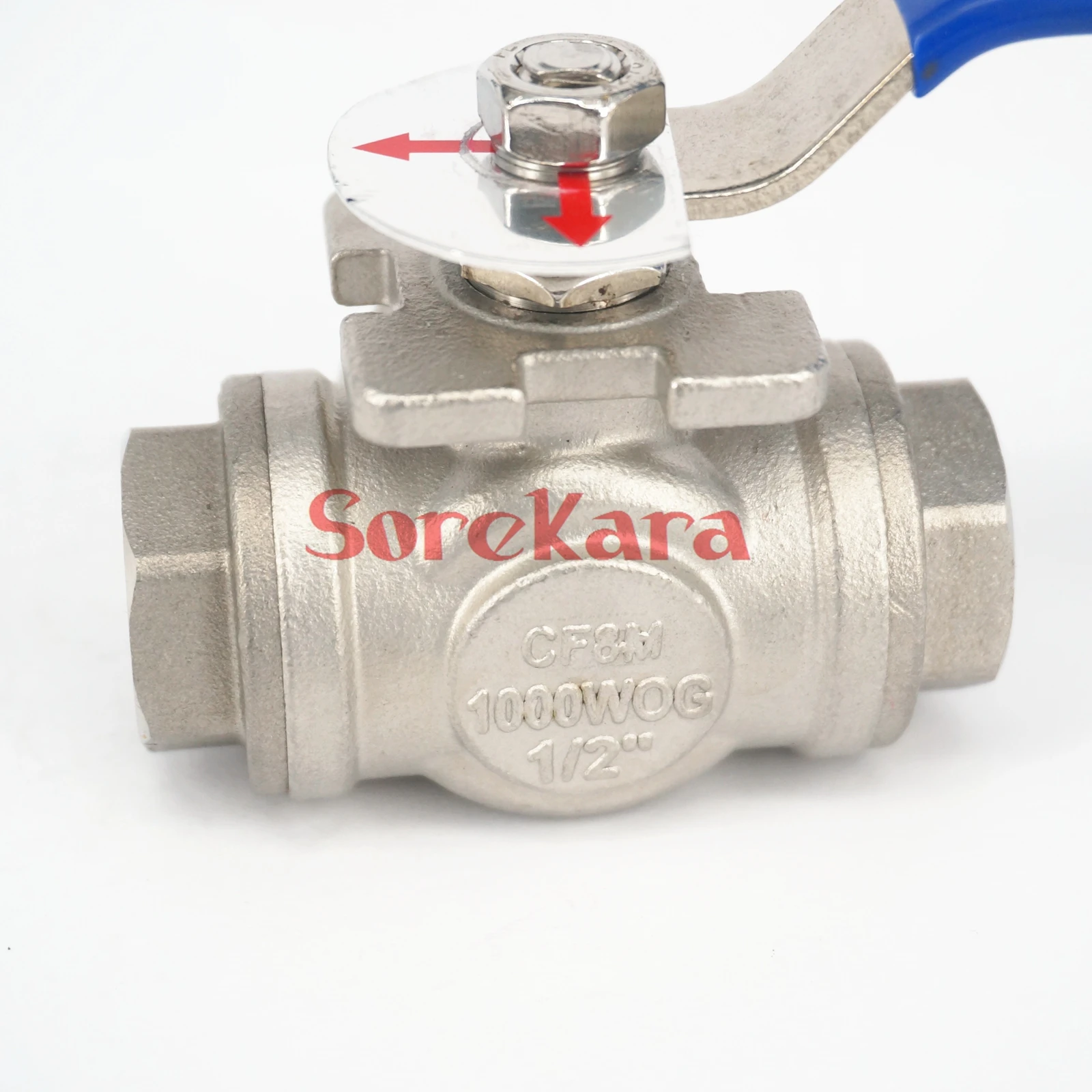 DN15 1/2 &quotBSP Женская резьба 304 нержавеющая сталь 3-ходовой Т-порт шаровой клапан