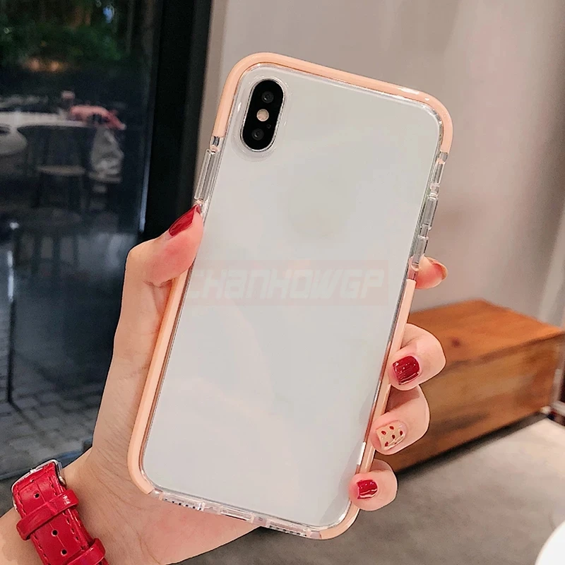 Двухцветный прозрачный силиконовый чехол для Xiaomi Redmi Note 5 6 7 Pro Global 6A pro мягкий Mi 9 8 A2