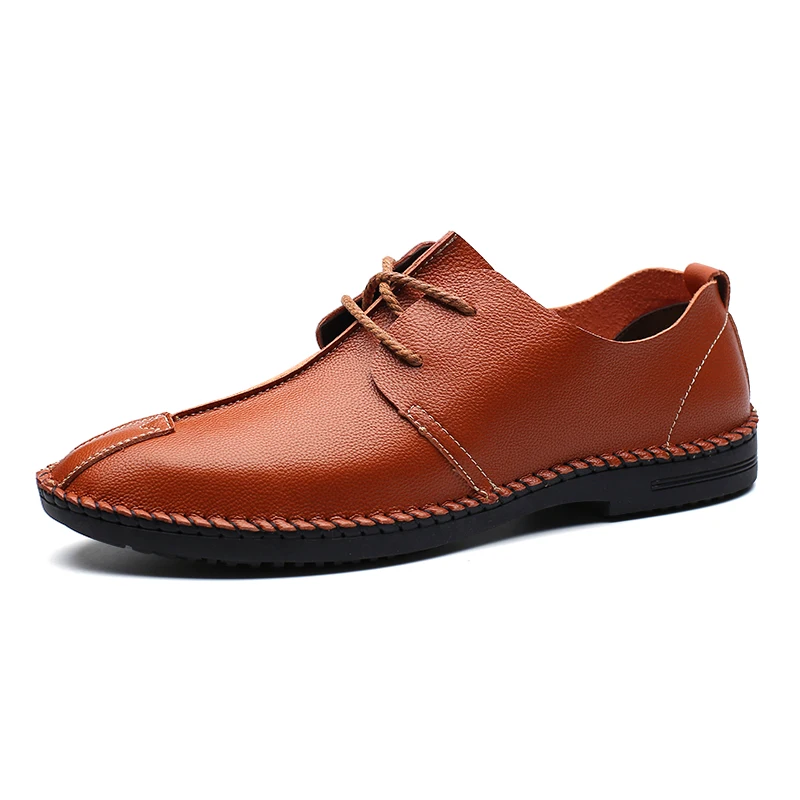 Fotwear/мужская кожаная обувь Мужская повседневная легкая рабочая на шнуровке
