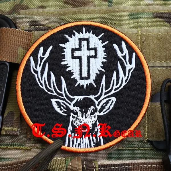 Военная нашивка на липучке &quotst.Hubertus/PararescueJumper PJ&quot |