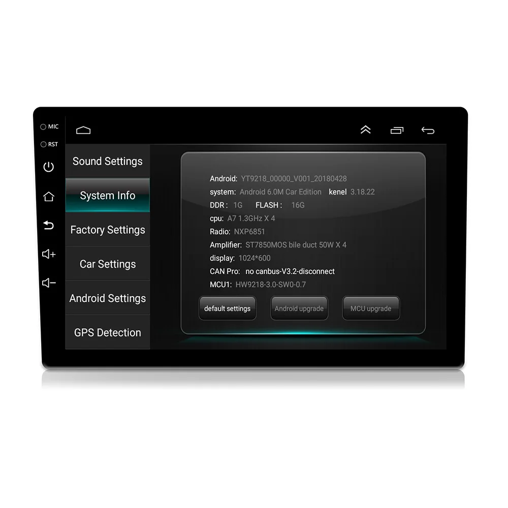 10 дюймов Универсальный 2 din Android 6 0 автомобильное радио четырехъядерный 1024x600 GPS