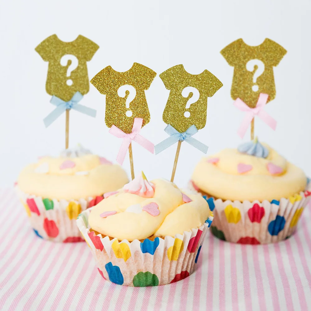 6 шт./лот пол Reveal Cupcake Topper he or she Pick принадлежности для тематической вечеринки
