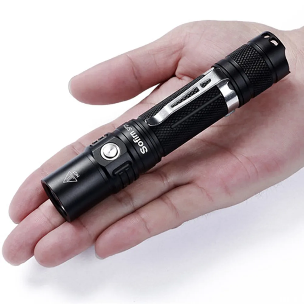 Sofirn sp31 EDC светодиодный фонарик 18650 Torch Light cree xpl2 мини удобный брелок Фонарь
