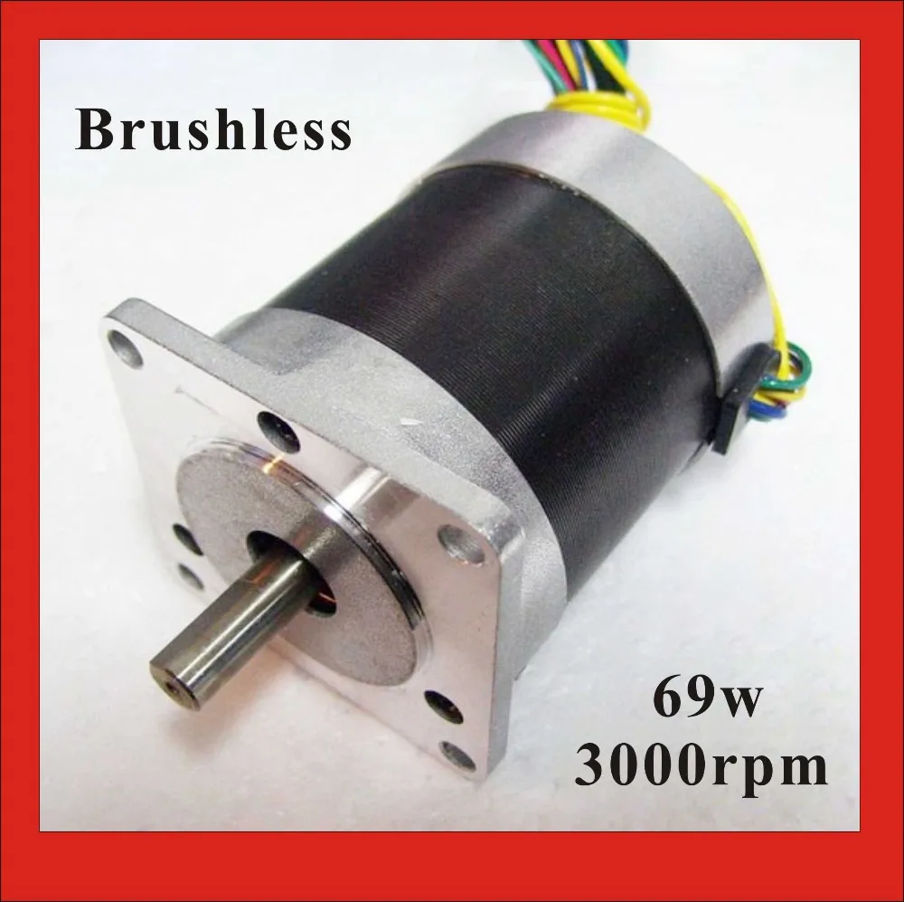 

24V 57 Brushless DC Motor 69W 3000rpm nema 23 BLDC Motor 3Phase 30.6oz-in