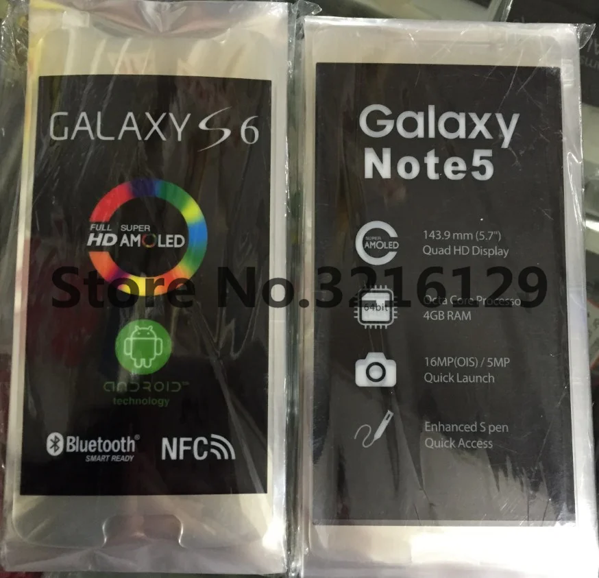 100 шт./лот Заводская Защитная пленка для переднего экрана Samsung Galaxy S8 S9 S7 S6 + edge s5 note 8