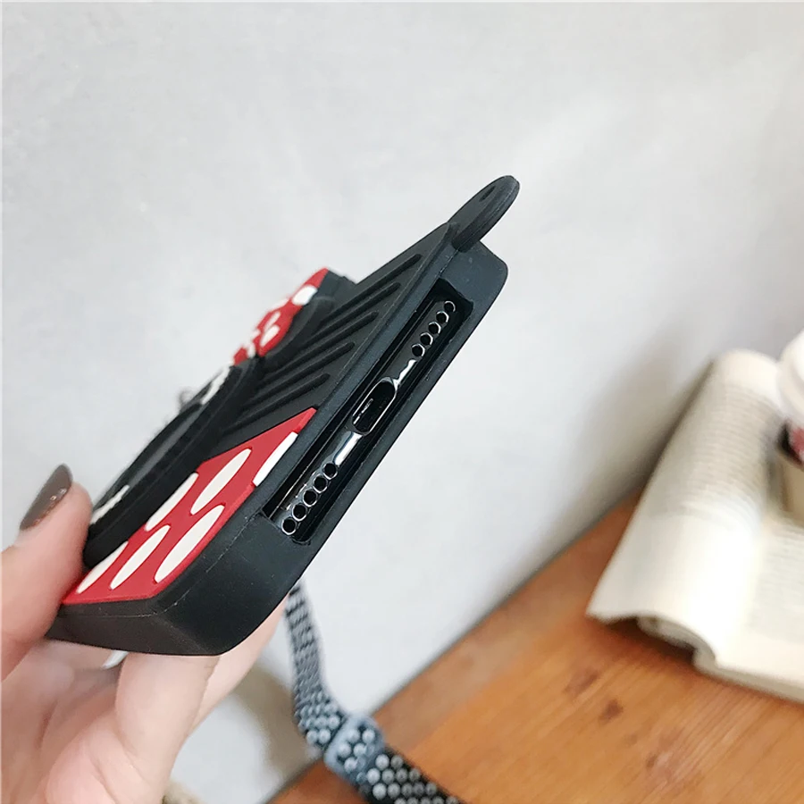 Силиконовый чехол с бантом на плечо для huawei P30 P20 pro mate 10 pro nova 3 3i honor 10, чехол, 3d кольцо с героями мультфильмов holde