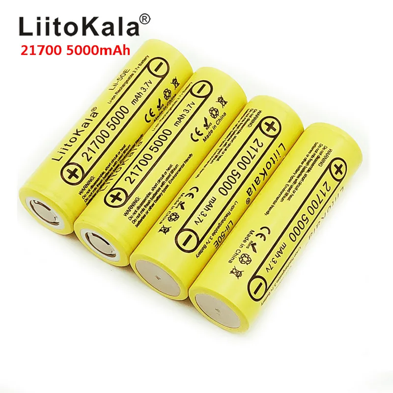 LiitoKala Lii 50E 21700 5000mA 35A литий ионный аккумулятор разрядник 3 7 V батарея для сигарет