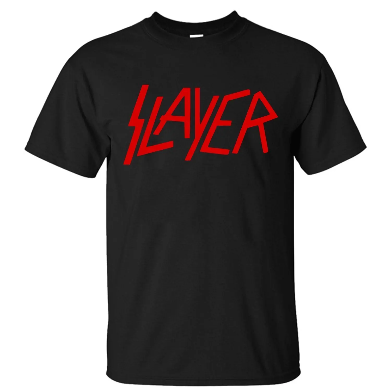 Модные Футболки для женщин летние прямые 100% хлопок и Для Мужчин's Slayer надписью