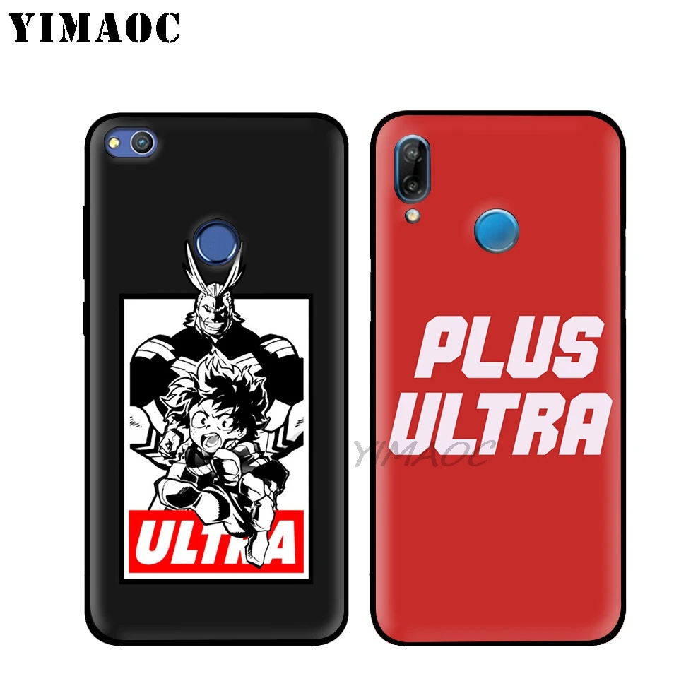 My Hero Academia Plus Ultra Soft Case for Huawei Honor Mate 20 9X Note 10 Pro 8X 8 6A 7A 7X 7C Y9 Y7 Y6 Prime 2018 2017 View |