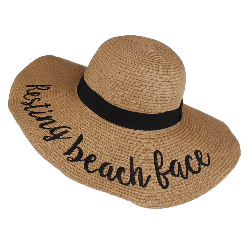 2019 летние соломенные шляпы от солнца для женщин Большой широкими полями Flodable