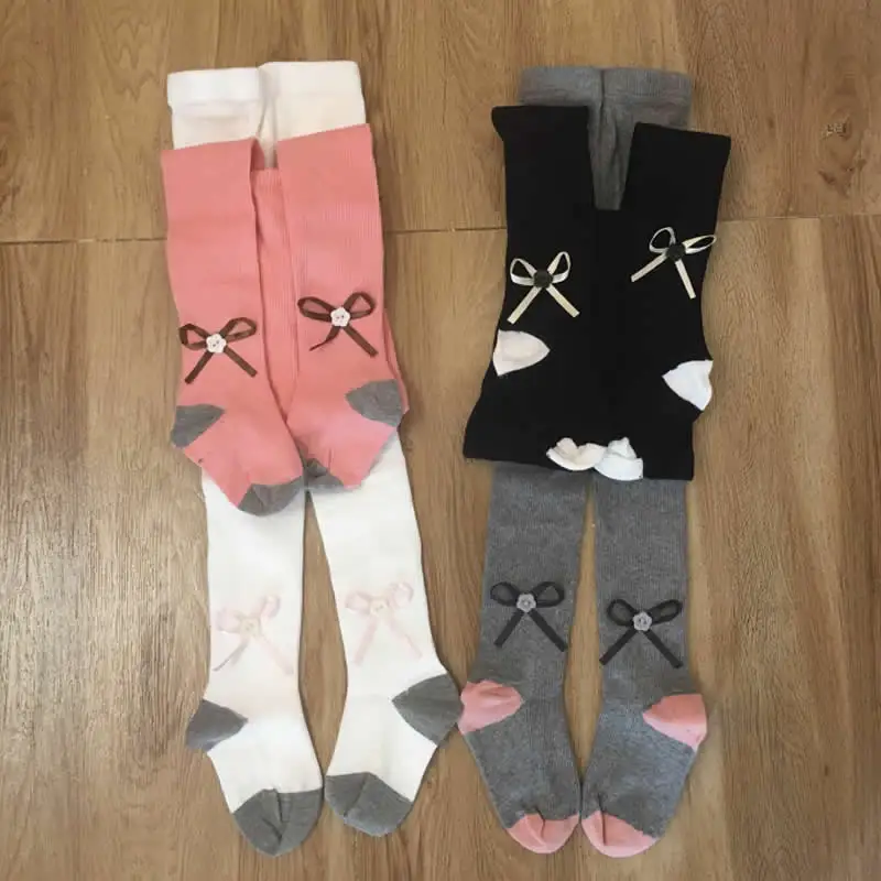 Детские колготки для девочек детские чулки с бантом принцессы детей дошкольного