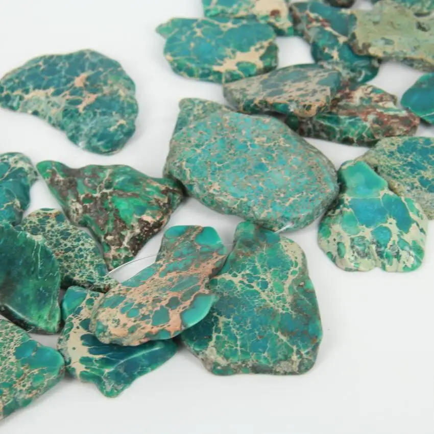 

Full strand Bottle Green Sea Sedimentos Stone Top Drilled 15.5' Raw Mesopore Rock Emperor Pendant Necklace Jewelry