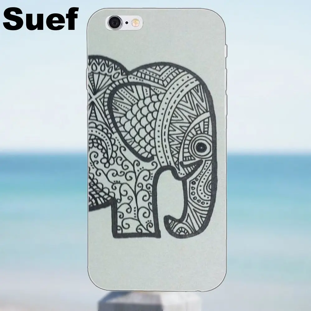 Суэф мягкий печати для IPhone X 4 4S 5 5S 5C SE 6 S 7 8 плюс Galaxy J1 j3 J5 J7 A3 A5 2016 2017 ацтеков