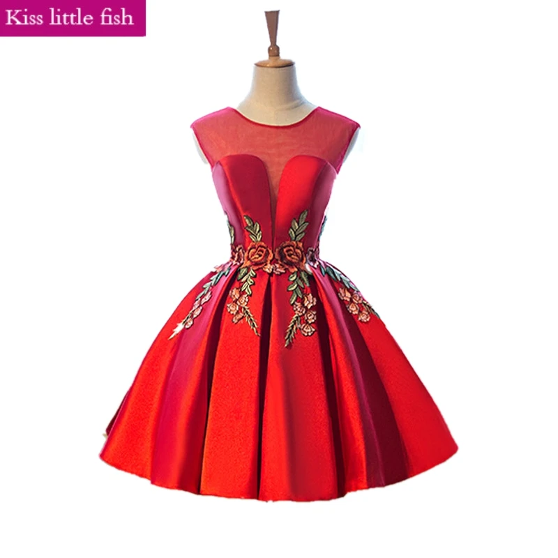 Бесплатная доставка новинка 2019 недорогие короткие платья для выпускного вечера