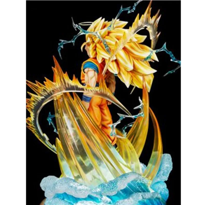 2" Статуя Dragon Ball Супер Saiyan бюст Сон Гоку какаротто полноразмерный портрет Cyberblue анимационная фигурка GK игрушечная Коробка 50 см B1220
