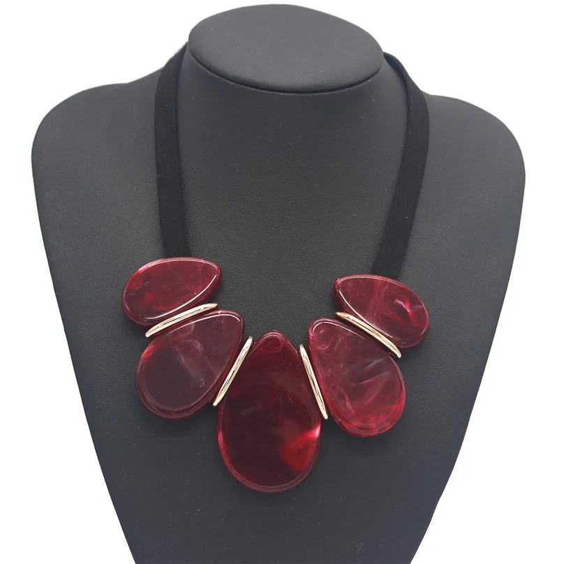 Модное ожерелье чокер ADOLPH в богемном стиле с геометрическим камнем для женщин