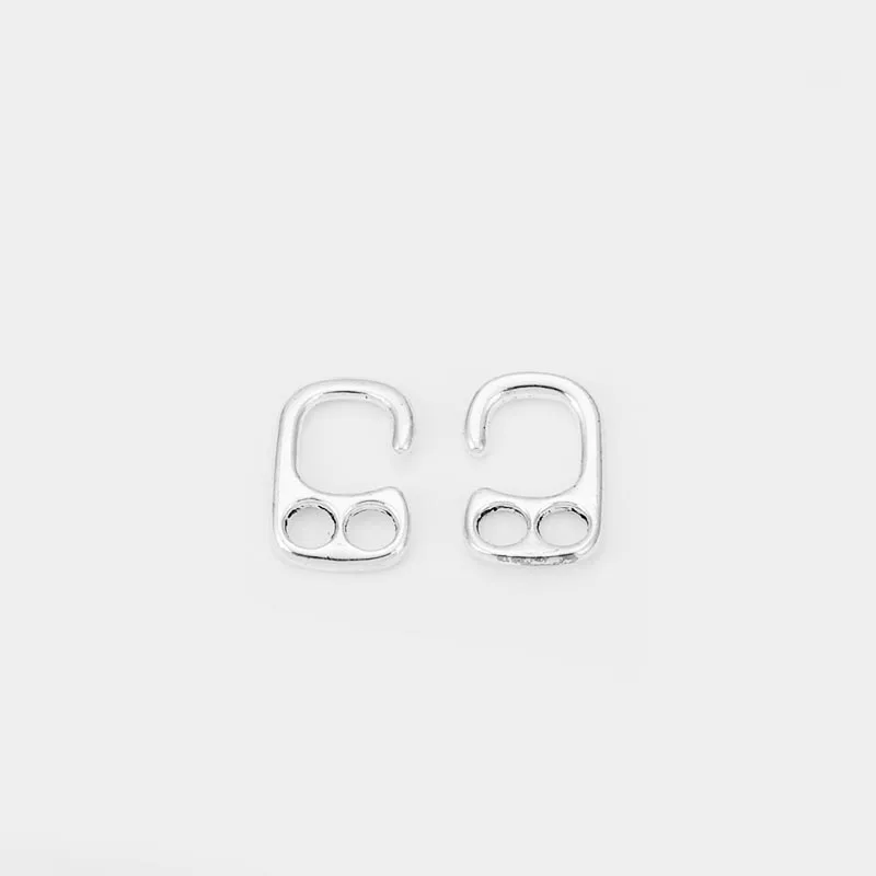 10pcs Charms Double Hole Hooks Clasps For 5mm Round Leather Cord Bracelet Jewelry Making Findings | Украшения и аксессуары