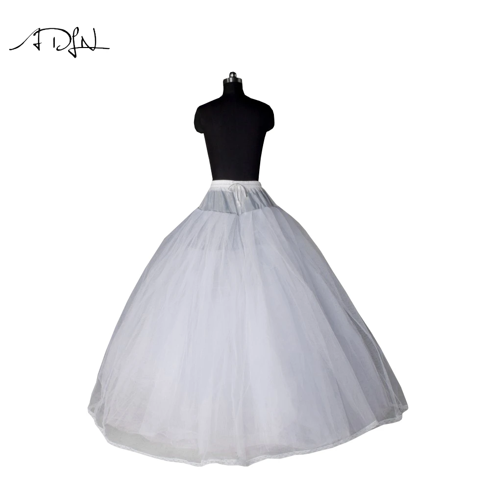 Бальное платье ADLN 7 слоев без обруча белая фатиновая юбка свадебное для взрослых