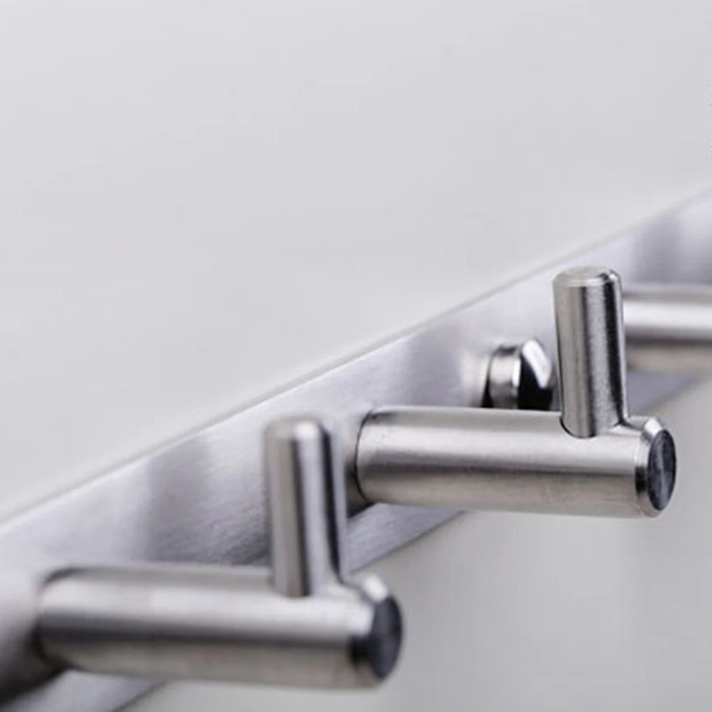 Настенный крючок из нержавеющей стали вешалка для пальто с 4 крючками домашнего