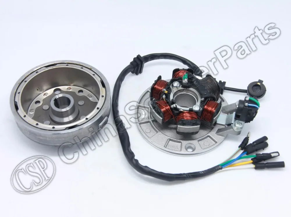 Магнитный статор 6 полюсная катушка проволочный маховик ротор комплект Lifan 1P55FMJ