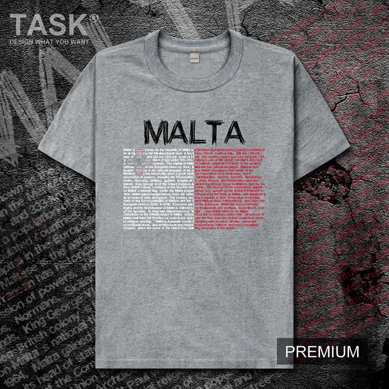 

Republic of Malta MLT MT national team mens t shirt Fashion tops Short Sleeve sports clothes 2019 new summer cotton t-shirt tide