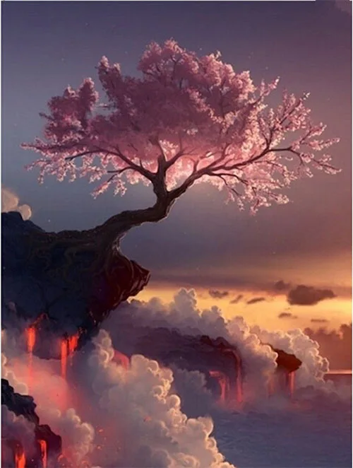 Алмазная вышивка 5d полностью научная картина из страз крестиком цветок круглый