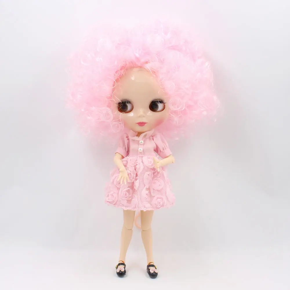 Кукла Blyth ICY DBS розовые маленькие кудрявые волосы с большими волосами шарнирные